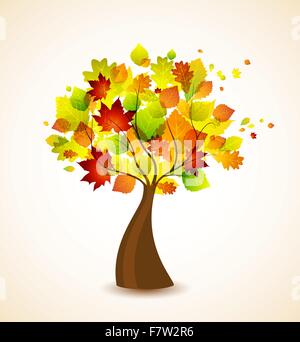 albero di autunno Illustrazione Vettoriale