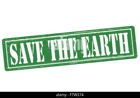 Salvare la terra Illustrazione Vettoriale