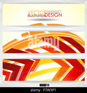 Freccia sfondo rosso con posto per il vostro testo. Illustrazione Vettoriale