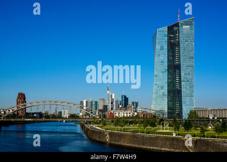 Bce Banca centrale europea, Francoforte, Germania Foto Stock