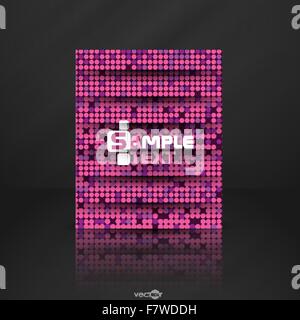 Rosa sullo sfondo del mosaico Illustrazione Vettoriale