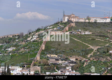 Palace Generalife, Alhambra di Granada, Spagna Foto Stock