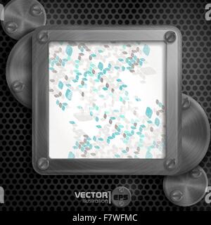 Telaio metallico con viti Illustrazione Vettoriale