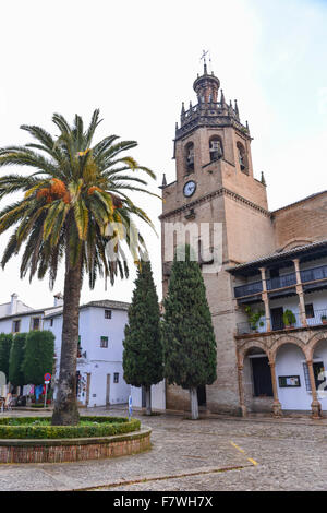 La Iglesia de Santa Maria la Mayor, Ronda, Spagna Foto Stock