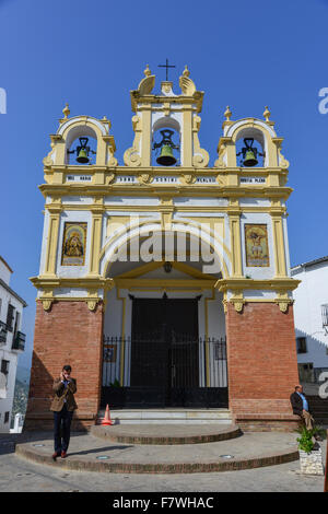 Chiesa barocca di San Juan a Zahara de la Sierra, Ronda, Spagna Foto Stock