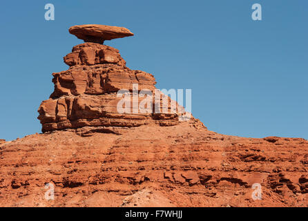 Mexican Hat Rock, Utah, Stati Uniti Foto Stock