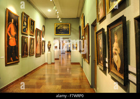 Interno della Magyar Nemzeti Galeria, Budapest, Ungheria Foto Stock