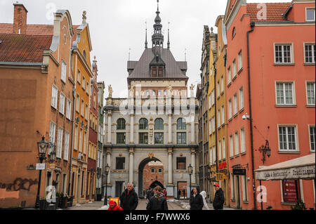 Złota Brama, Gdansk, Polonia Foto Stock