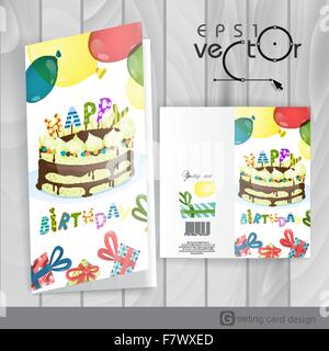Biglietto di Auguri Design, template Illustrazione Vettoriale