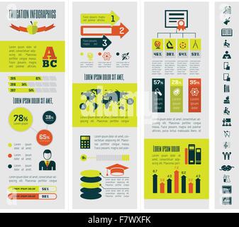 Istruzione Infographics. Illustrazione Vettoriale