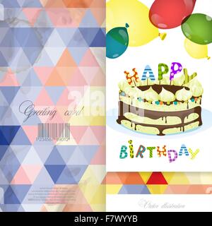 Biglietto di Auguri Design, template Illustrazione Vettoriale