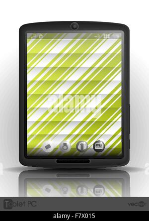 Tablet PC e telefono cellulare. Illustrazione Vettoriale