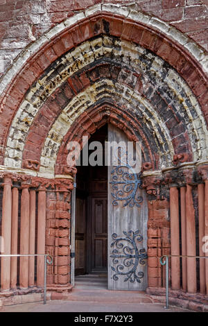 Entrata principale della Cattedrale Kirkwell Orkney Islands UK Foto Stock