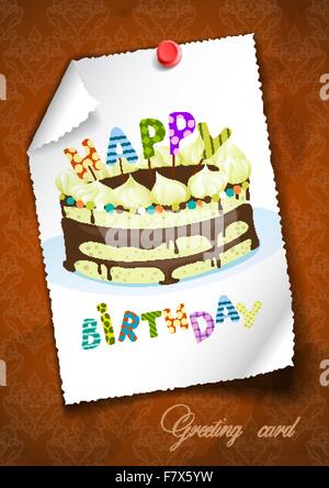 Biglietto di Auguri Design, template Illustrazione Vettoriale