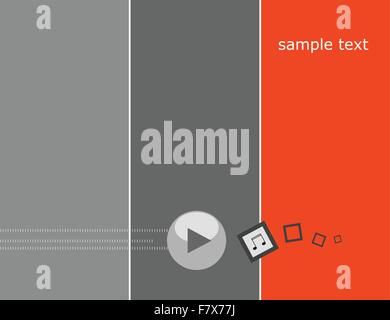 Musica di sottofondo Illustrazione Vettoriale