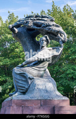 Statua di Chopin di Varsavia Foto Stock