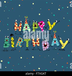 Colorato sfondo compleanno Illustrazione Vettoriale
