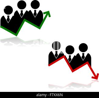 Grafici commerciali Illustrazione Vettoriale