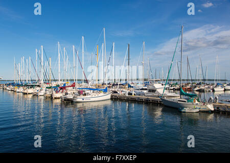 Lungomare nel Wisconsin Bayfield sul Lago Superiore Foto Stock