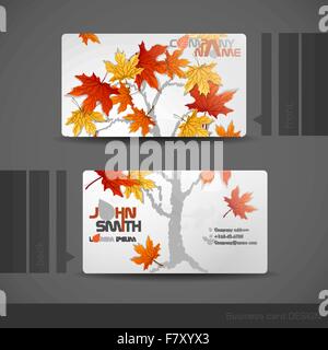 Business Card Design Illustrazione Vettoriale