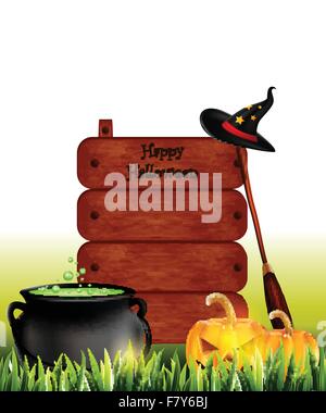 Happy halloween sfondo Illustrazione Vettoriale