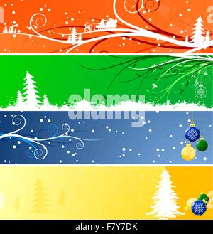 Inverno Christmsa banner Illustrazione Vettoriale