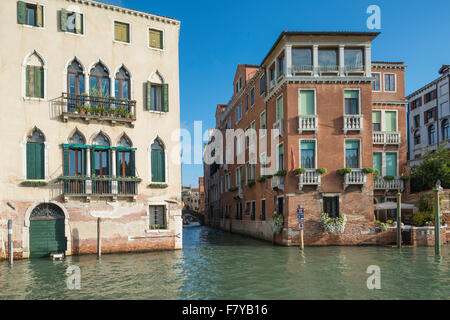 Rio di San Marcuola, Grand Canal davanti, Cannaregio, Venezia, Veneto, Italia Foto Stock