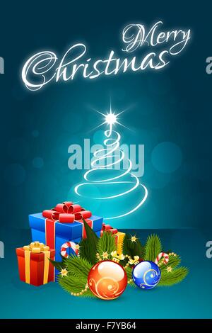 Cartolina di Natale Illustrazione Vettoriale