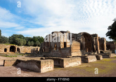 Bagni termali a Villa Adriana ( Villa Adriana ) vicino a Tivoli - Roma, Italia Foto Stock