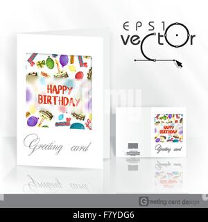 Biglietto di Auguri Design, template Illustrazione Vettoriale