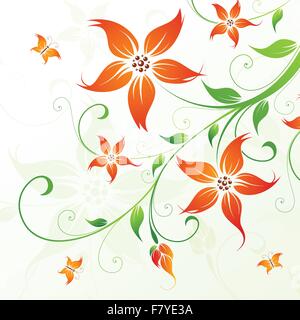 Sfondo floreale Illustrazione Vettoriale