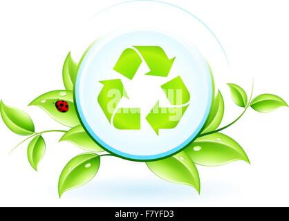 Simbolo di riciclaggio Illustrazione Vettoriale