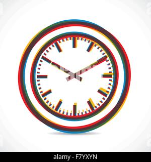 Colore astratti orologio vettore di stock Illustrazione Vettoriale