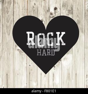 Hard Rock Concept Card Illustrazione Vettoriale