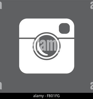 Semplice Hipster Icona Foto Illustrazione Vettoriale