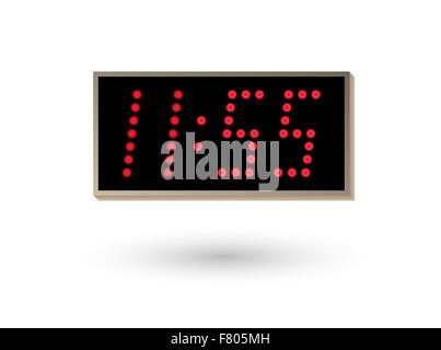 Cinque minuti prima di dodici Illustrazione Vettoriale