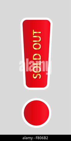 tutto esaurito Illustrazione Vettoriale