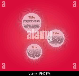 Infographics - tre opzioni di star Illustrazione Vettoriale