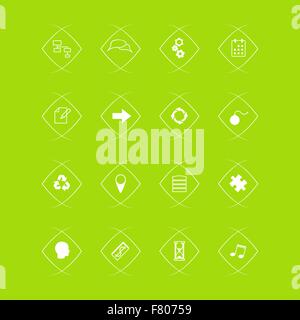 Vettore collezione di icone di Piana Illustrazione Vettoriale