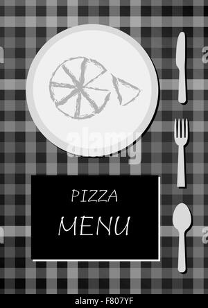 menu pizza Illustrazione Vettoriale