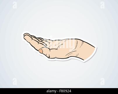 Schizzo della mano Illustrazione Vettoriale