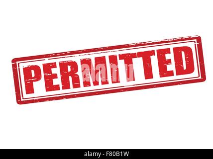 Consentito Illustrazione Vettoriale