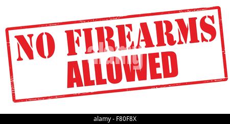 Le armi da fuoco non ammessi Illustrazione Vettoriale