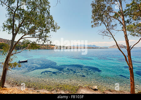 Aeginitissa a Aegina Island, Grecia Foto Stock