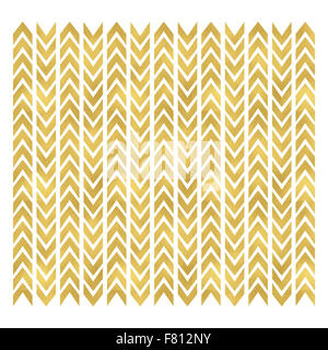 Immagine di un color oro modello chevron background. Foto Stock