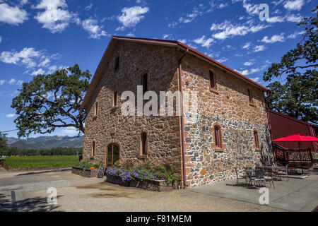 Fienile, sala degustazione vini, Ehlers cantina immobiliare, Ehlers Lane, St Helena, Napa Valley, California, Stati Uniti, America del Nord Foto Stock