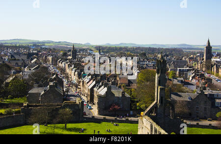 Vista su St Andrews in Scozia Foto Stock