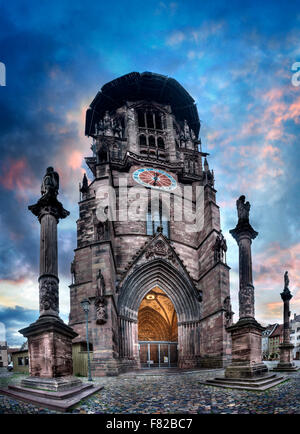 Cattedrale di Friburgo, Foresta Nera, Germania. Foto Stock