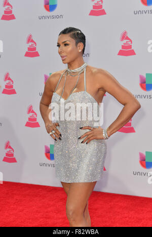 TV personality Laura Govan assiste la 16th Annual Latin Grammy Awards di Las Vegas Foto Stock