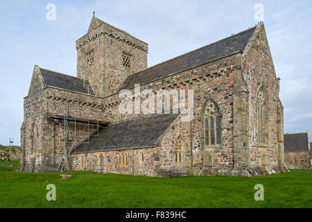 L'Abbazia, Isola di Iona, Ebridi Interne, Scotland, Regno Unito Foto Stock